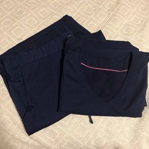 Healing Hands Scrub Set In Navy